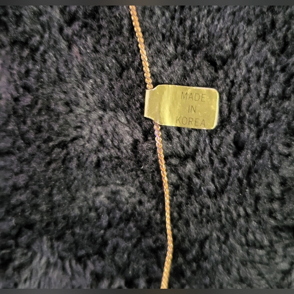 Vintage 50s 60s Era Gold Tone 16" Neclace With Simulated Pearl Accents - Picture 4 of 5